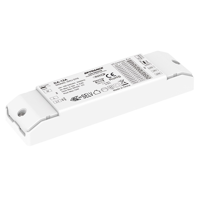 DA-12A 12W 100-700mA Constant Current Dimmable DALI LED Driver 12W 100-700mA Constant Current Dimmable DALI LED Driver