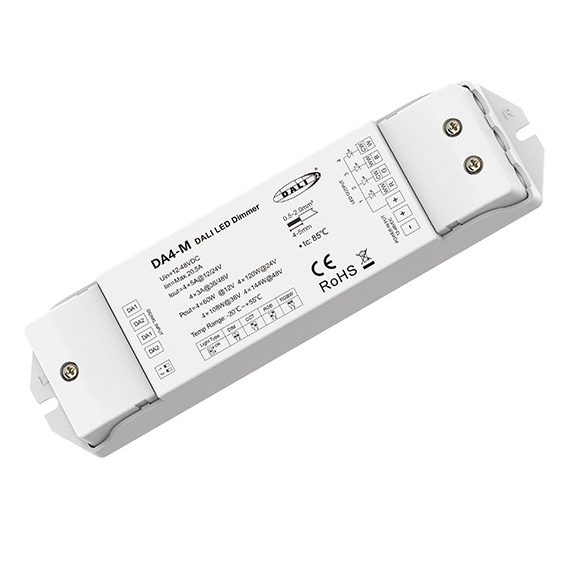 4 Channel 5A DT6 DT8 Constant Voltage DALI LED Dimmer