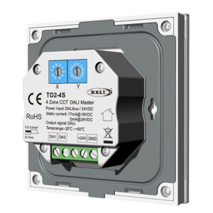 4 Zones Wall Mounted 3CCT Controller DALI TouchPanel