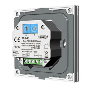 4 Zones Wall Mounted RGB DALI Lighting Control Panel