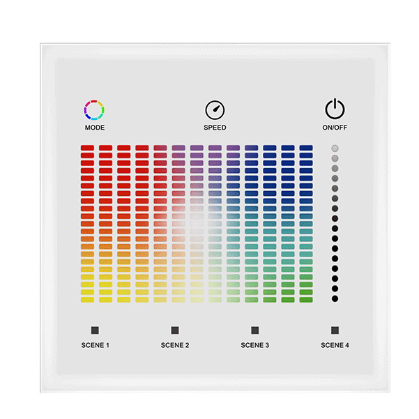 1 Zone Wall Mounted Control RGB DALI Touchpanel