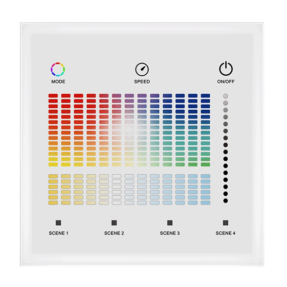 1 Zone Wall Mounted Control RGB+CCT DALI Touchpanel