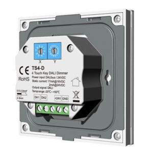 4 Button Wall Mounted Controller DALI Touchpanel